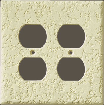 Knock-Down Four Outlet Plate