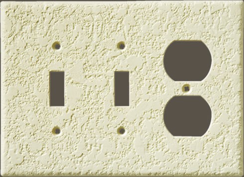 Knock-Down Two Outlet Two Toggle Combo Plate