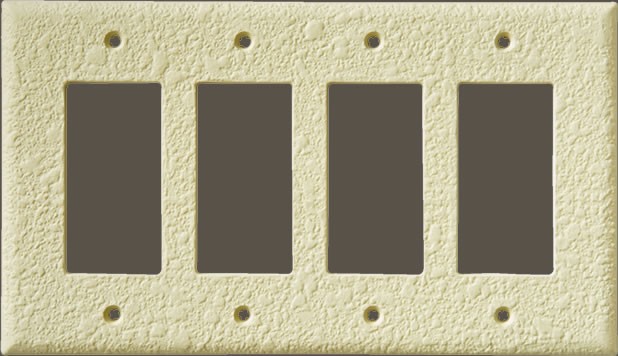 Orange Peel Four Rocker Plate