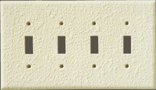 Orange Peel Four Toggle Plate