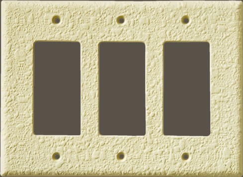 Orange Peel Three Rocker Plate