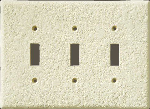 Orange Peel Three Toggle Plate
