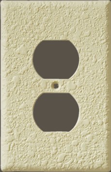 Orange Peel Two Outlet Plate