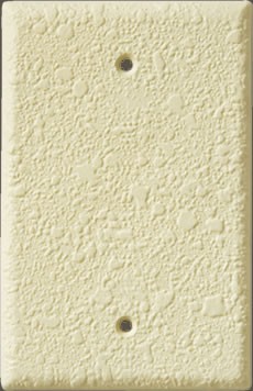 Orange Peel Two Outlet Blank Plate