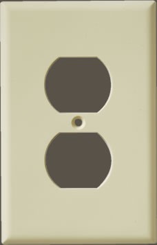Smooth Two Outlet Plate