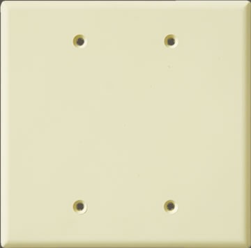 Smooth Four Outlet Blank Plate