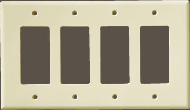 Smooth Four Rocker Plate