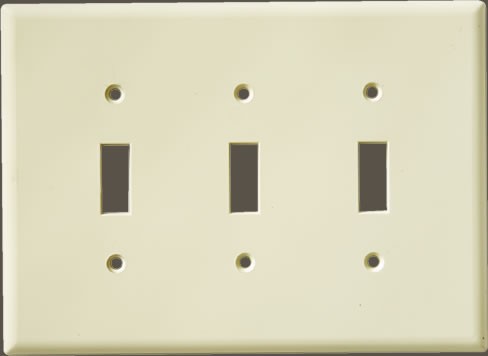 Smooth Three Toggle Plate